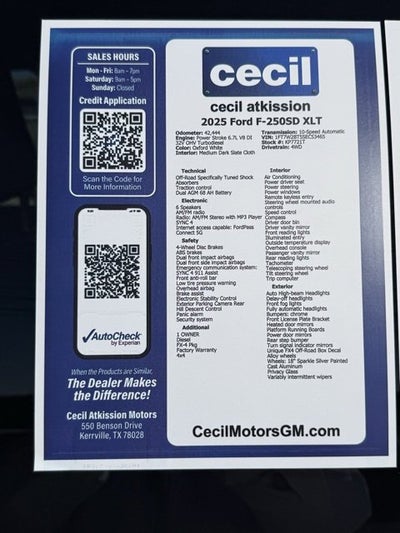 2025 Ford Super Duty F-250 SRW XL