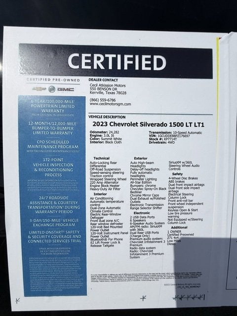 2023 Chevrolet Silverado 1500 LT