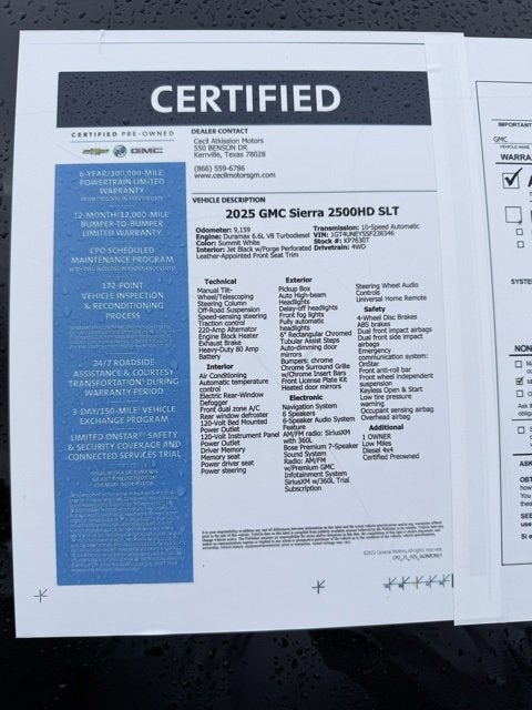 2025 GMC Sierra 2500 HD SLT