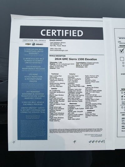 2024 GMC Sierra 1500 Elevation