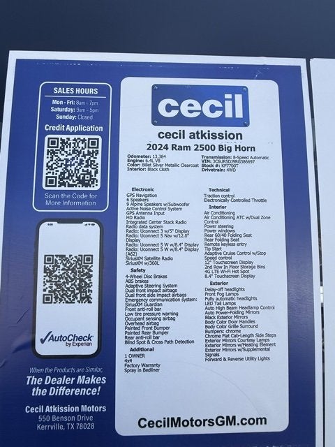 2024 RAM 2500 Big Horn