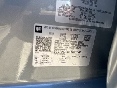 2026 Chevrolet Silverado 1500 Custom Trail Boss