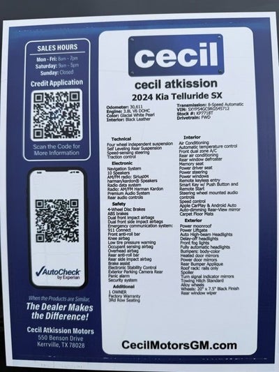 2024 Kia Telluride SX