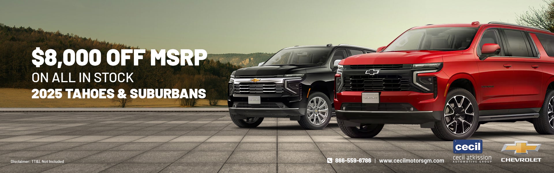 2025 tahoes & suburbans